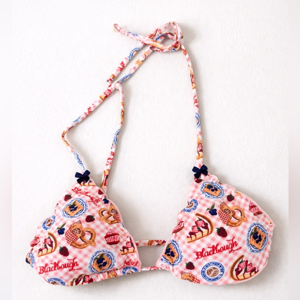 Blackbough Pink Patterned Bikini Top